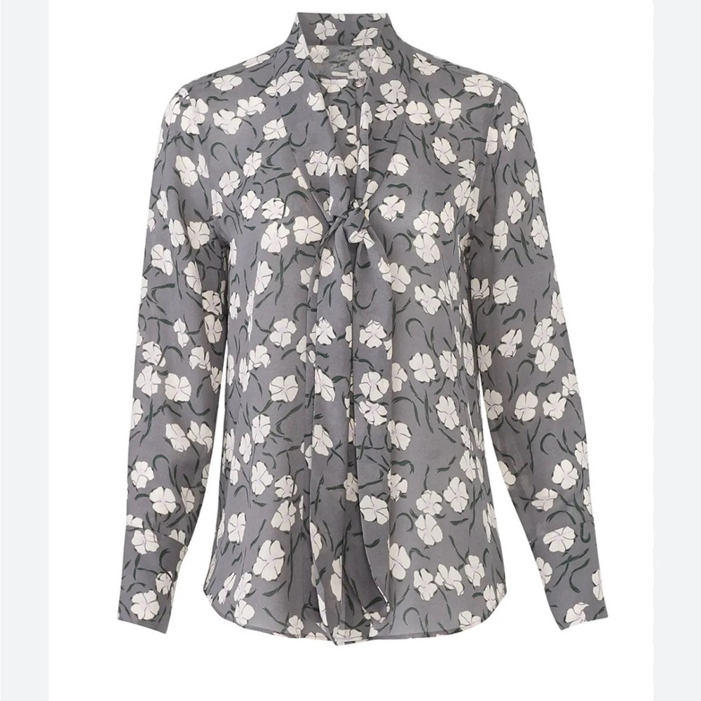 EQUIPMENT x Revolve Luis Silk Floral Blouse | Size S | 100% Silk - Picture 3 of 9